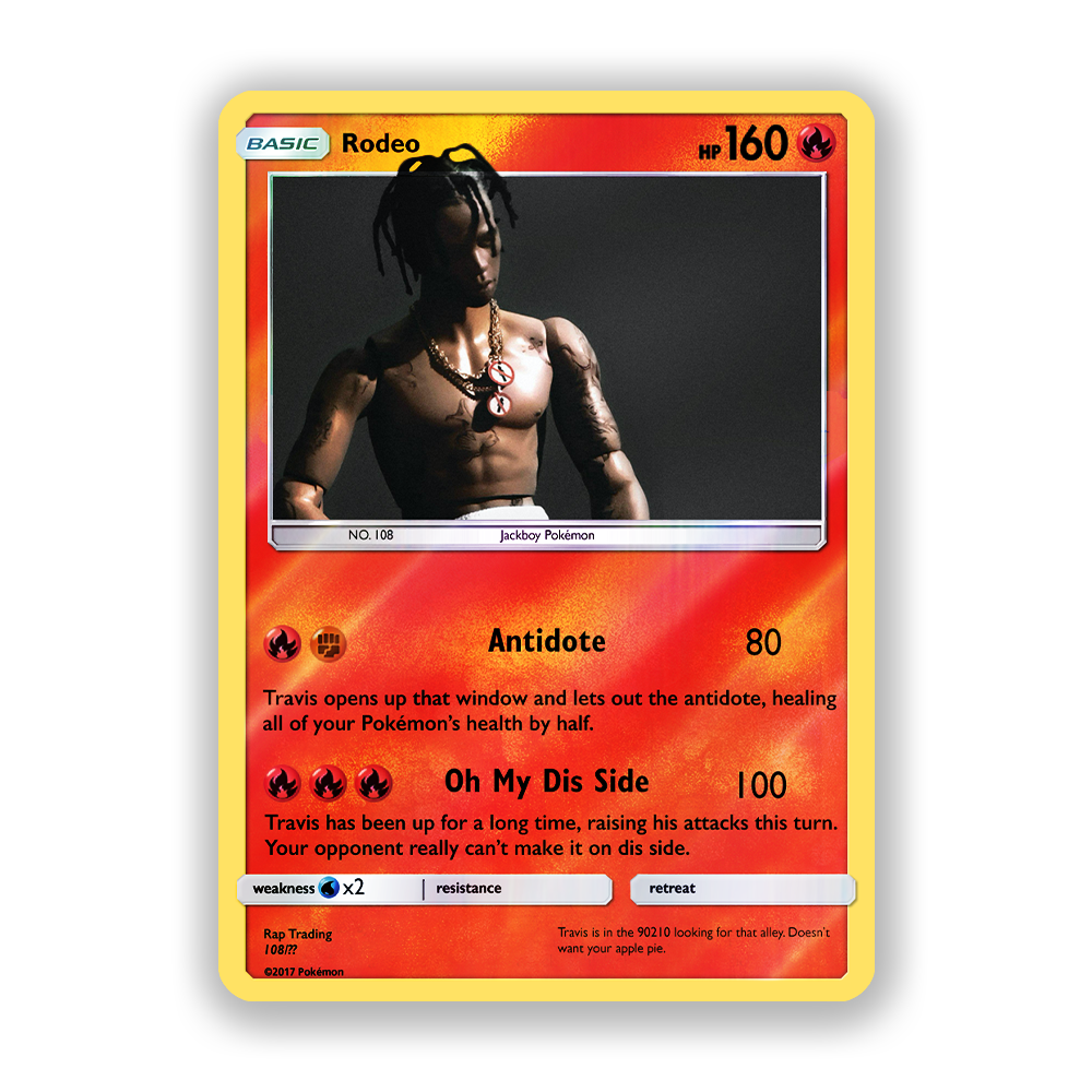 Travis Scott Rodeo Holographic Pokémon Card