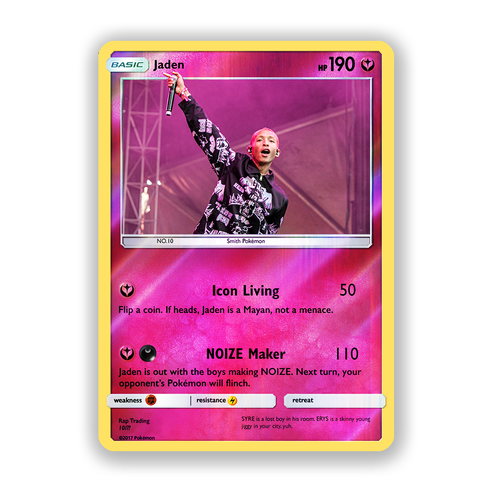 Jaden Holographic Pokémon Card