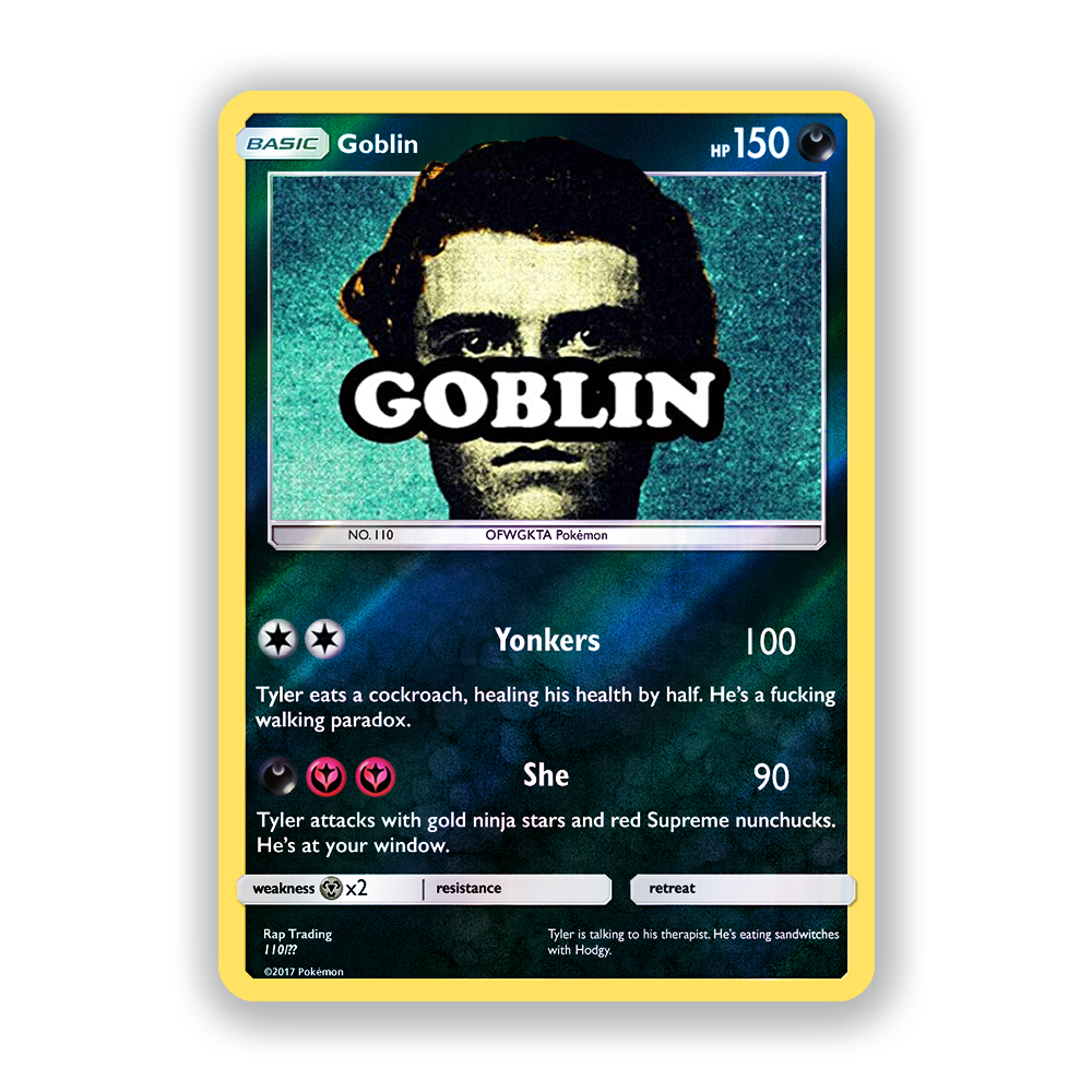 Tyler, The Creator Goblin Holographic Pokémon Card