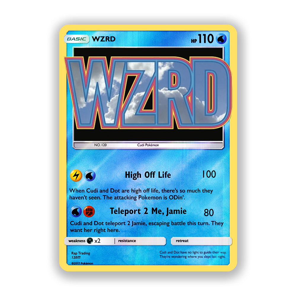 Kid Cudi WZRD Pokémon Card