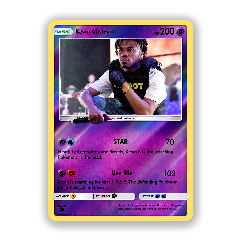 Kevin Abstract Holographic Pokémon Card
