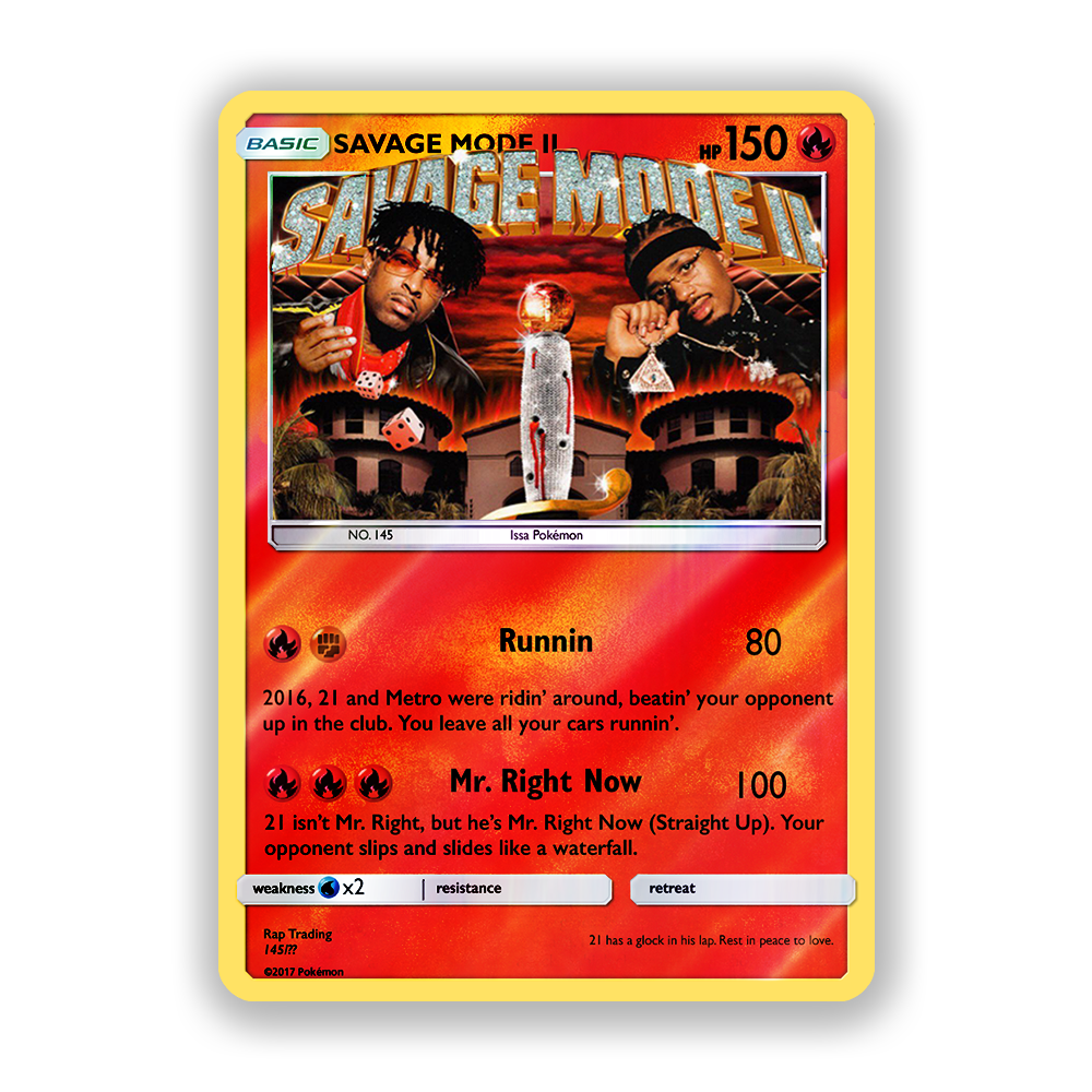 21 Savage SAVAGE MODE 2 Pokémon Card
