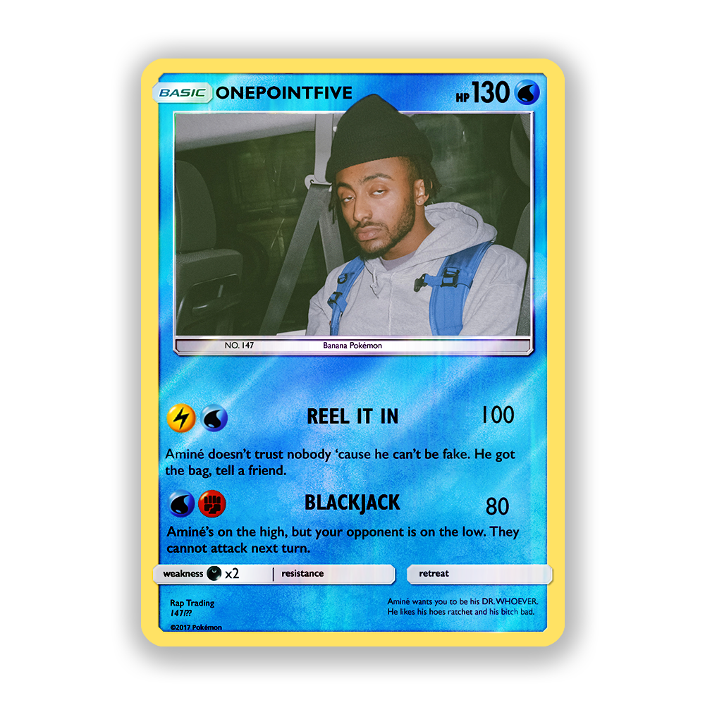 Aminé ONEPOINTFIVE Pokémon Card