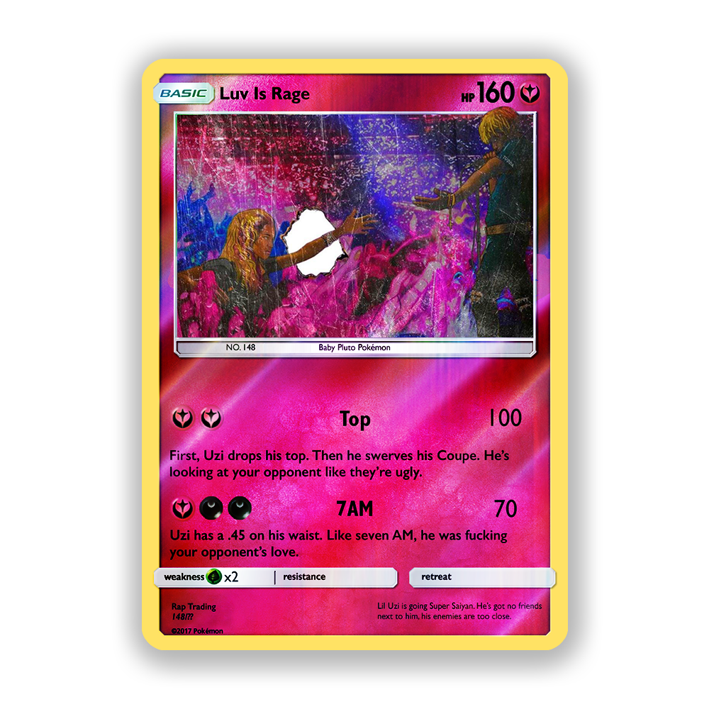 Lil Uzi Vert Luv Is Rage Pokémon Card