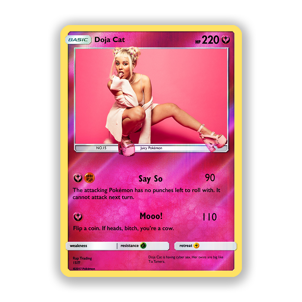 Doja Cat Holographic Pokémon Card
