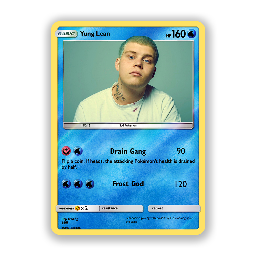Yung Lean Holographic Pokémon Card