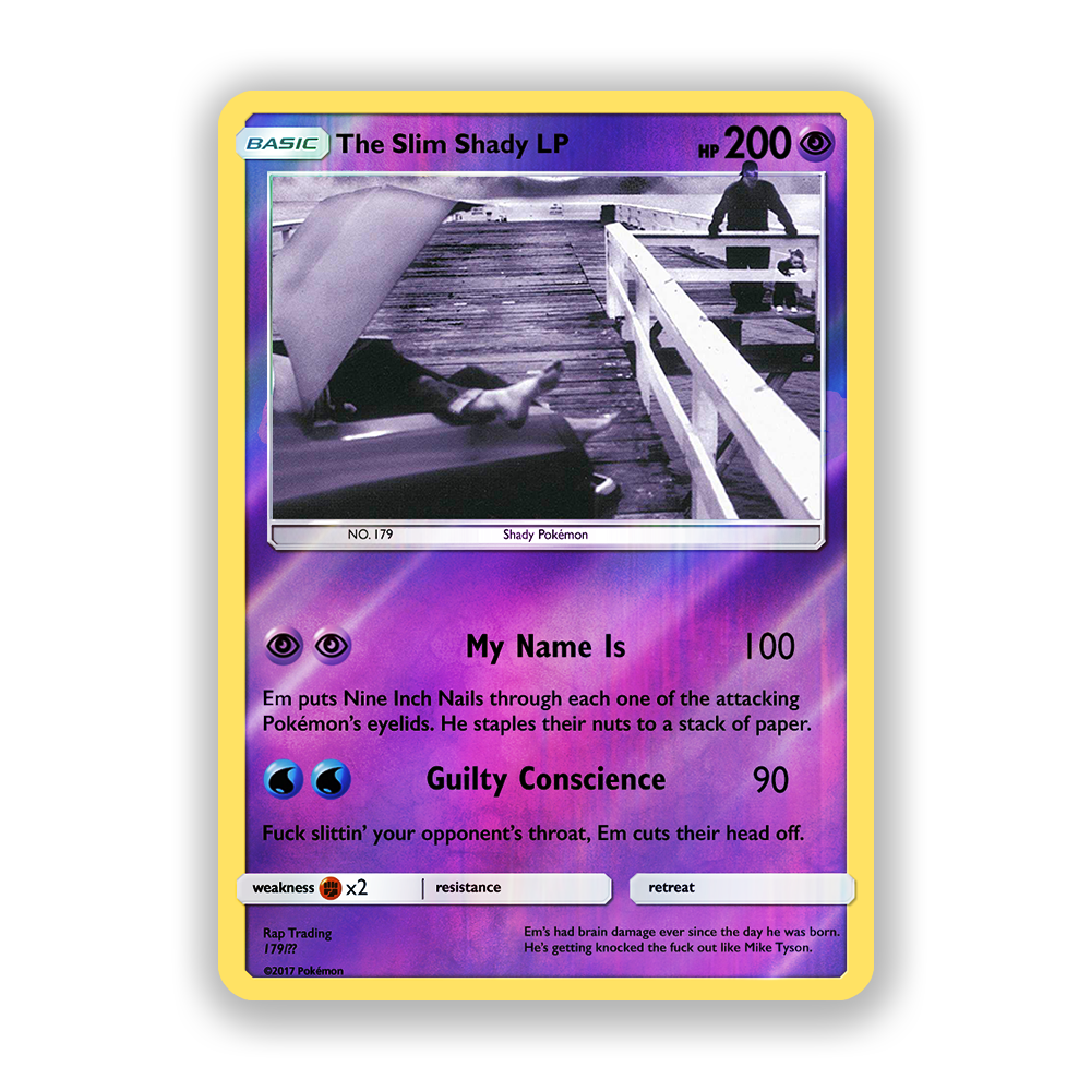 Eminem The Slim Shady LP Pokémon Card