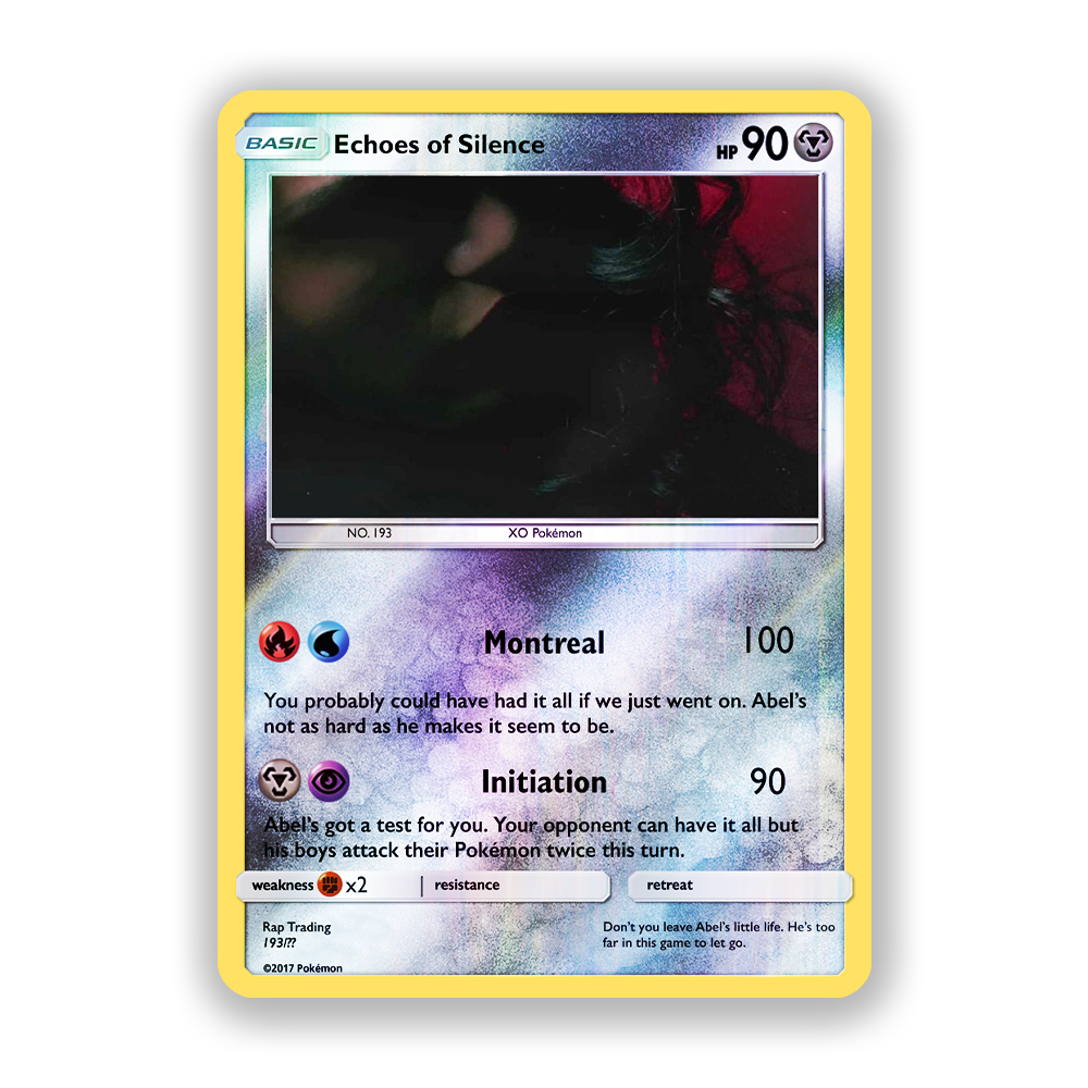 The Weeknd Echoes Of Silence Pokémon Card