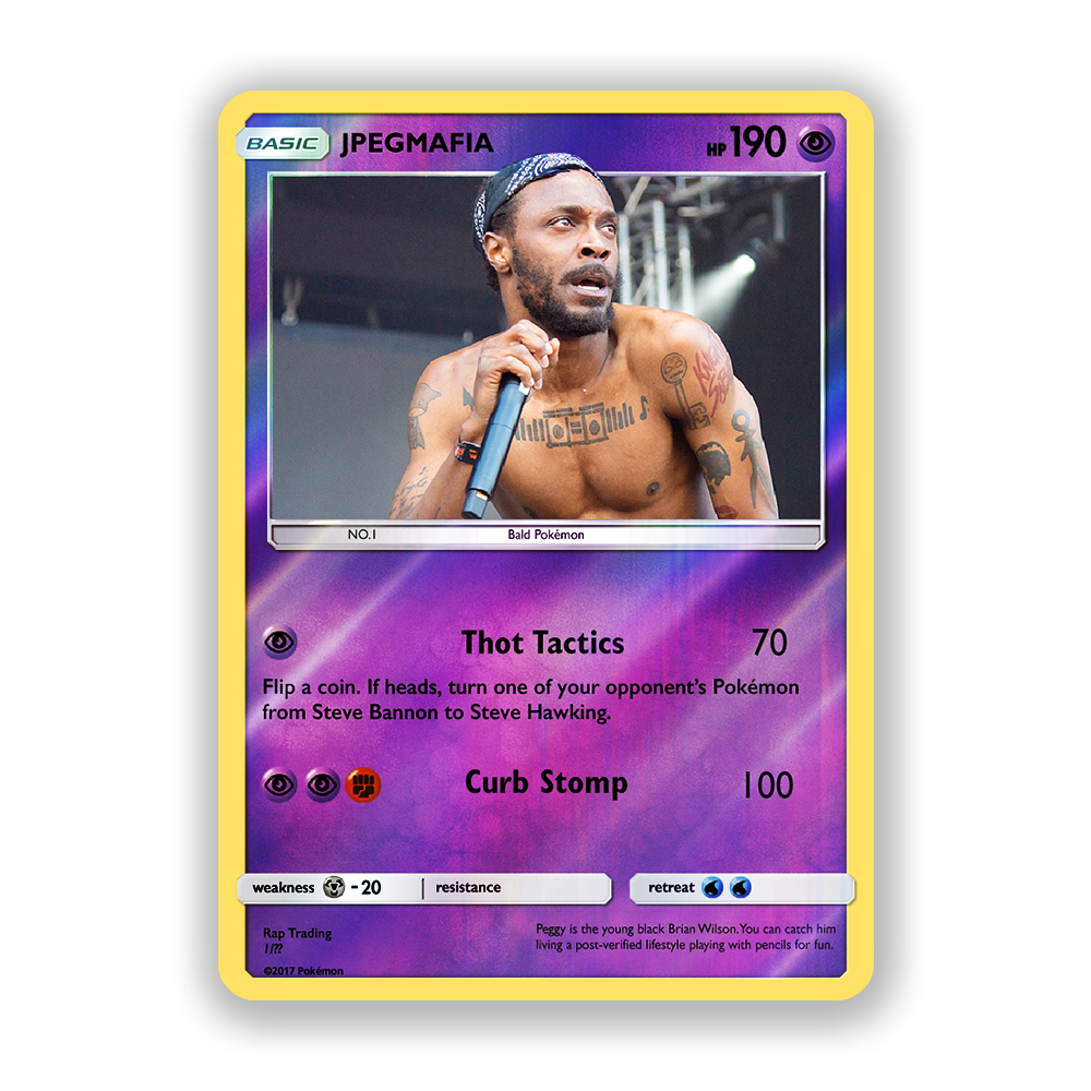 JPEGMAFIA Holographic Pokémon Card
