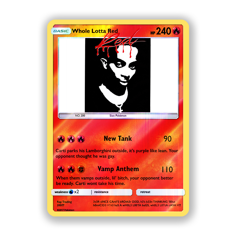 Playboi Carti Whole Lotta Red Pokémon Card