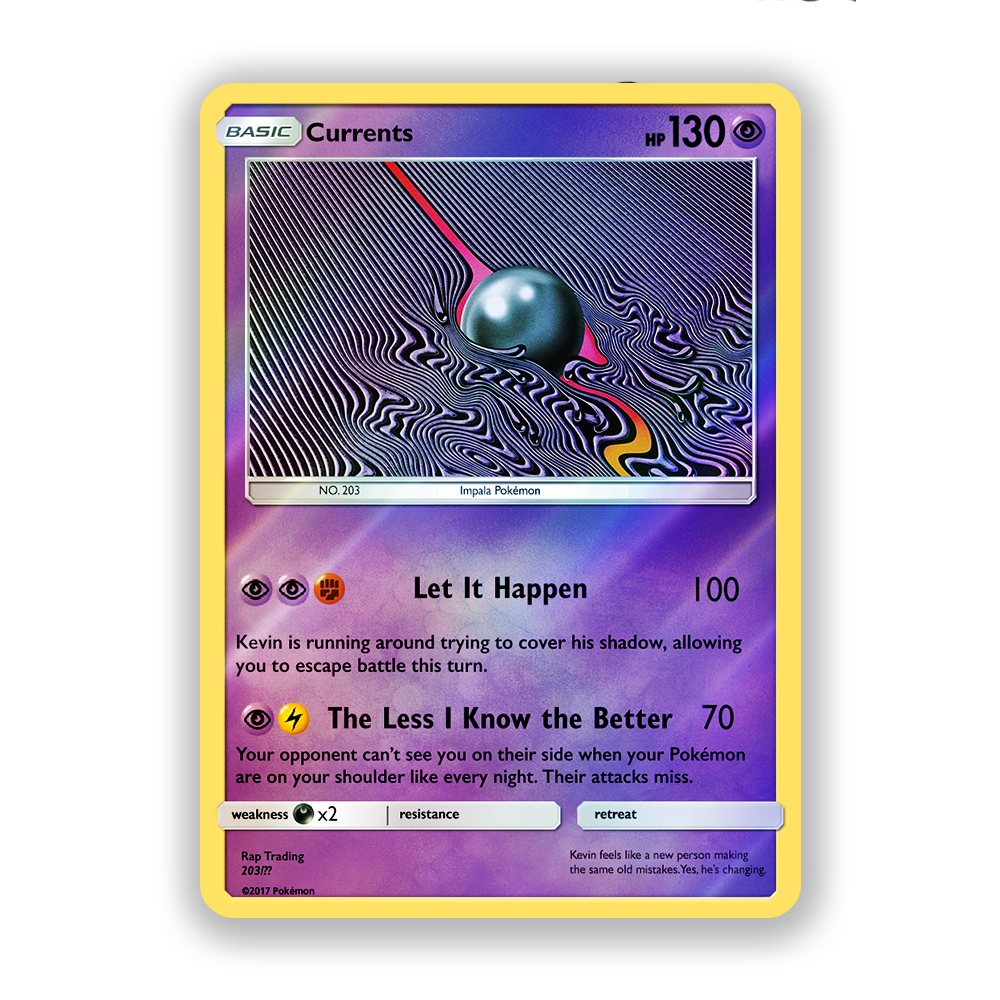 Tame Impala Currents Pokémon Card