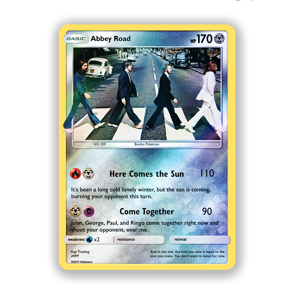 The Beatles Abbey Road Pokémon Card