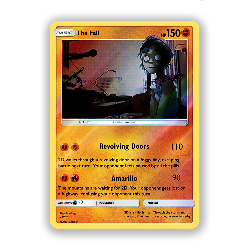 Gorillaz The Fall Pokémon Card