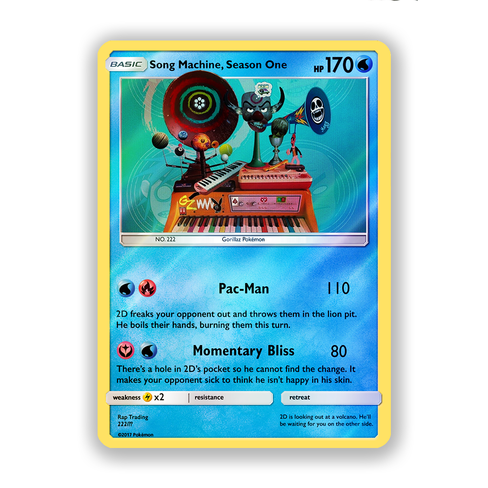 Gorillaz Song Machine Pokémon Card