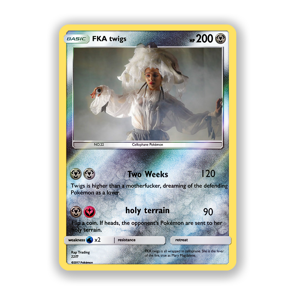 FKA Twigs Holographic Pokémon Card
