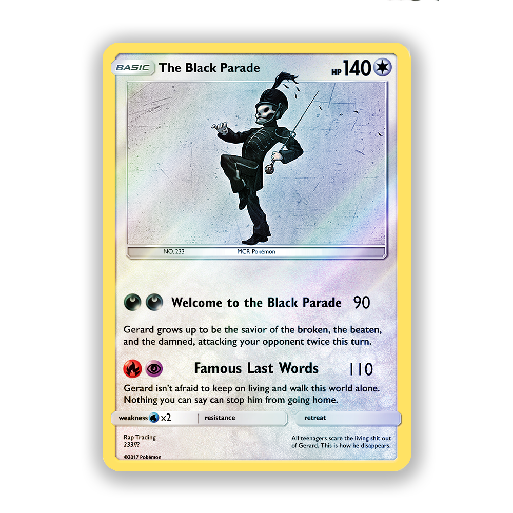 My Chemical Romance The Black Parade Pokémon Card