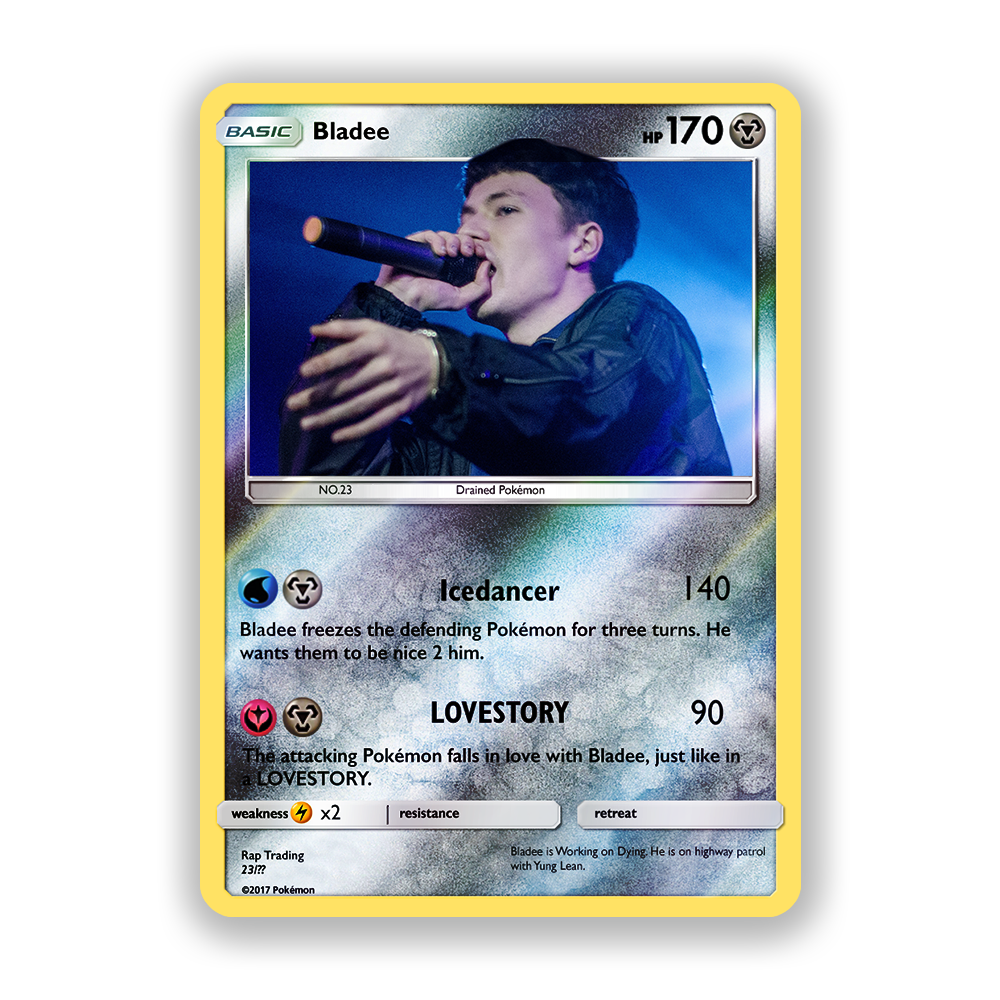 Bladee Holographic Pokémon Card