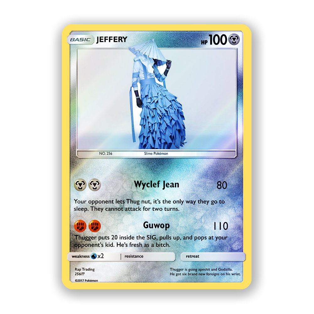 Young Thug JEFFERY Holographic Pokémon Card