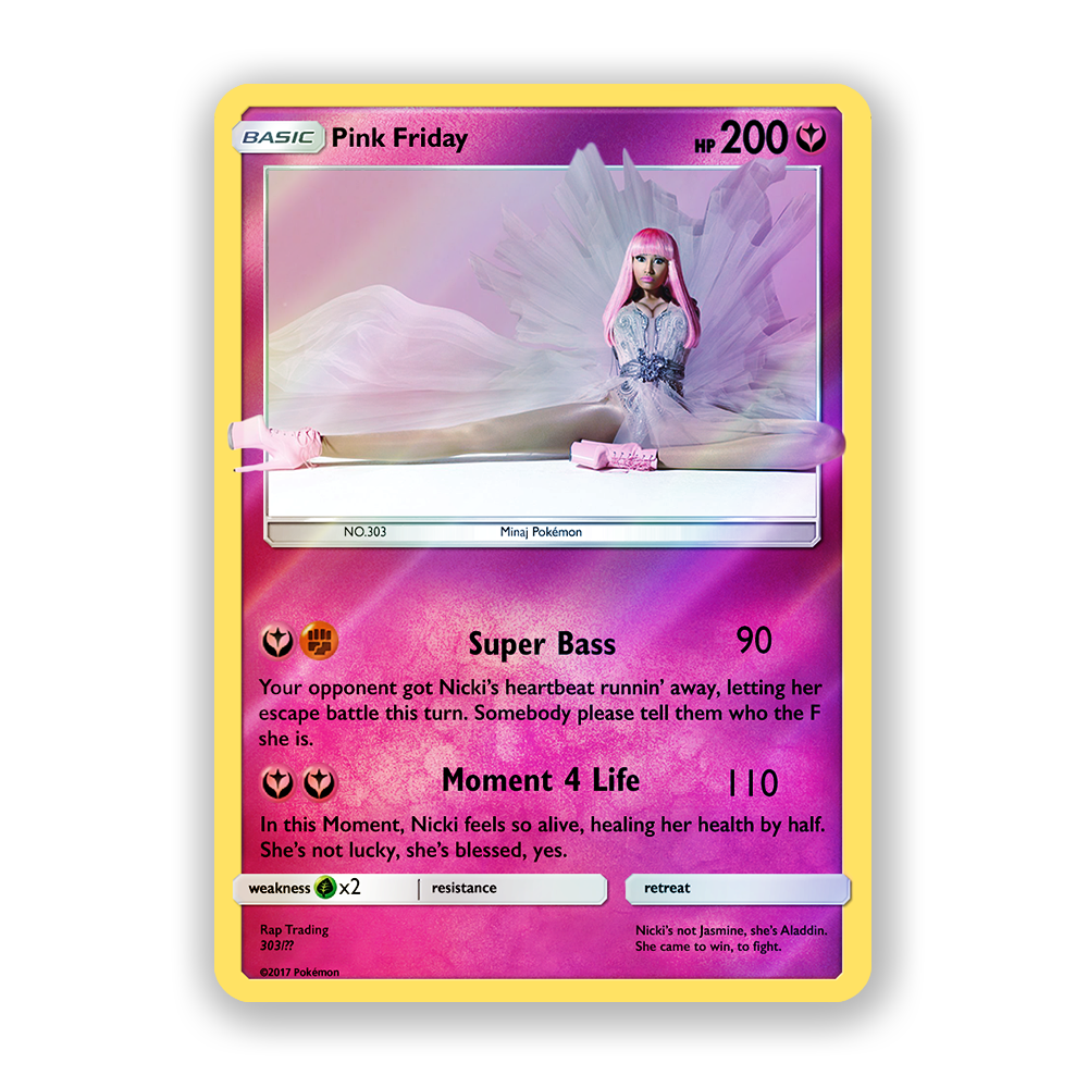 Nicki Minaj Planet Her Holographic Pokémon Card