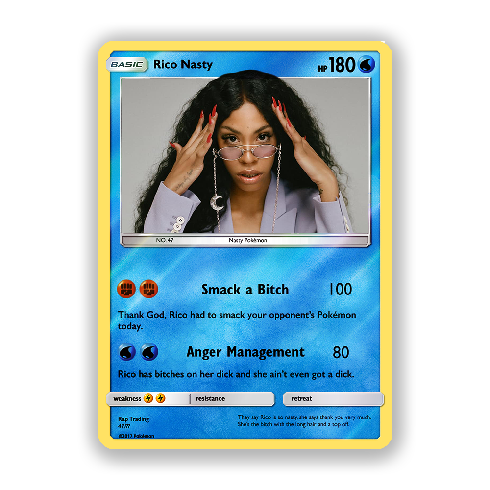 Rico Nasty Holographic Pokémon Card