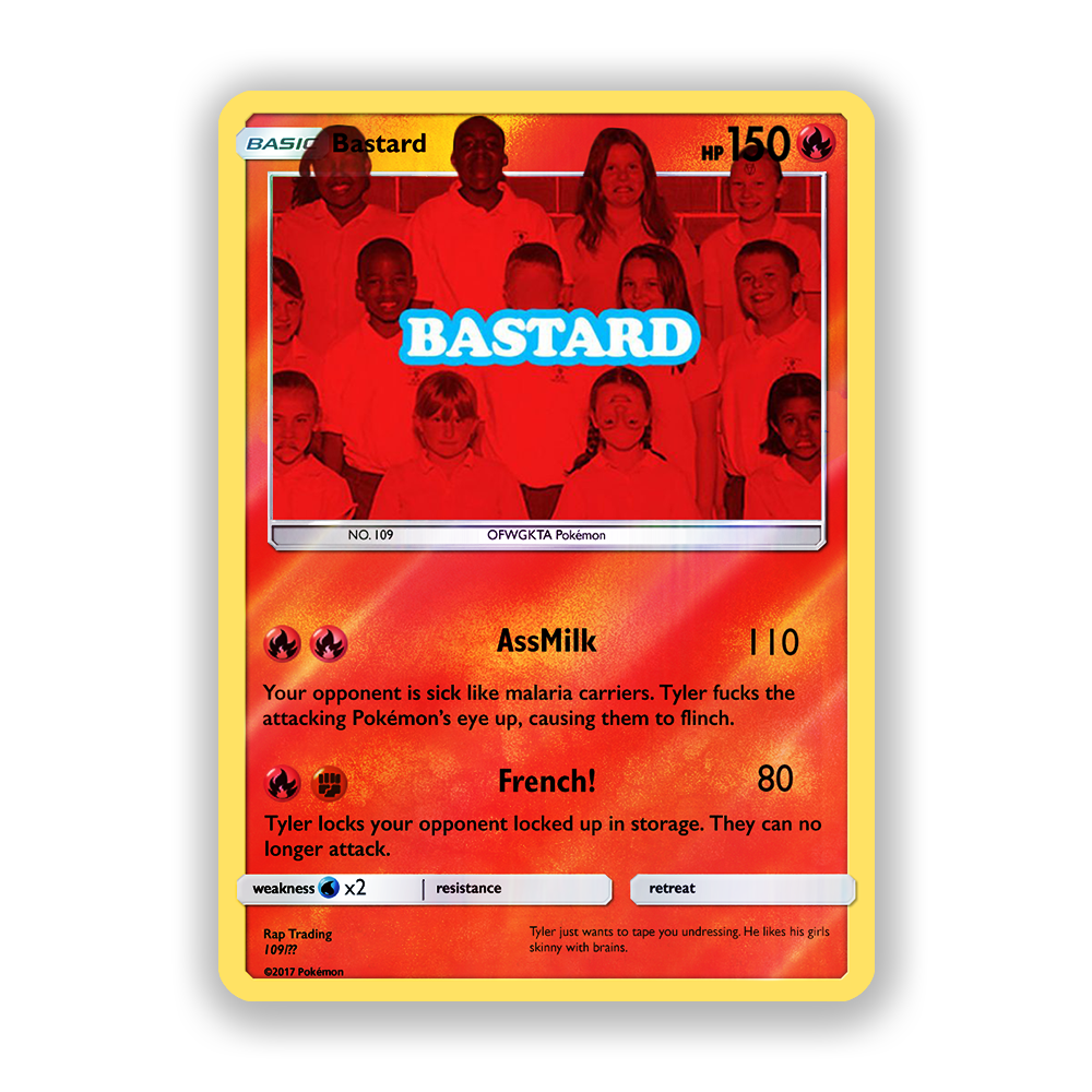 Tyler, The Creator Bastard Holographic Pokémon Card