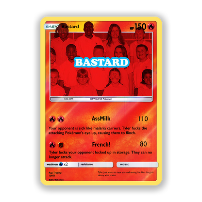 Tyler, The Creator Bastard Holographic Pokémon Card