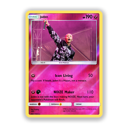 Jaden Holographic Pokémon Card
