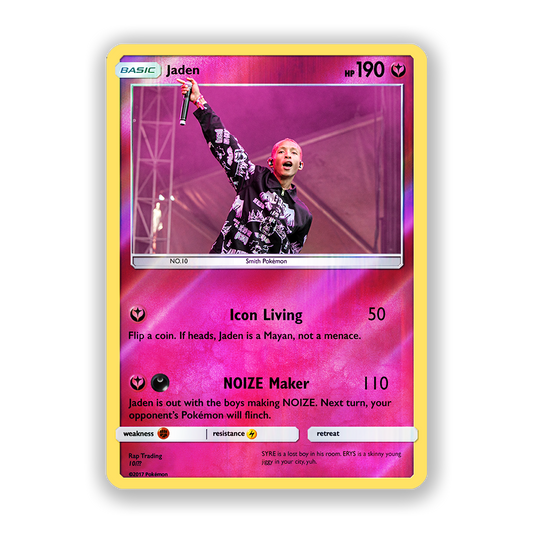 Jaden Holographic Pokémon Card