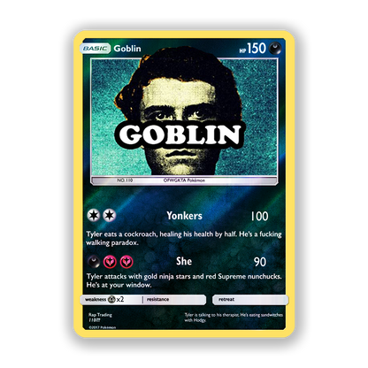 Tyler, The Creator Goblin Holographic Pokémon Card
