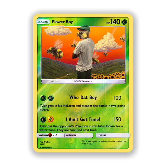 Tyler, The Creator Flower Boy Holographic Pokémon Card
