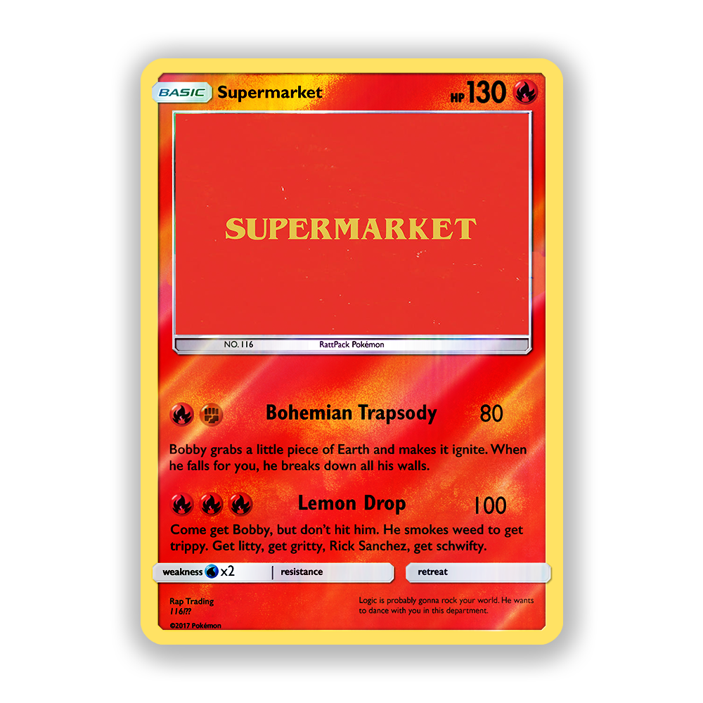 Logic Supermarket Holographic Pokémon Card