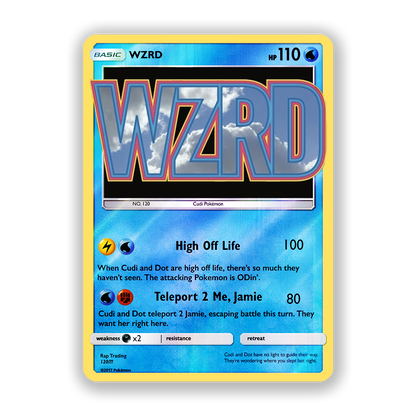 Kid Cudi WZRD Pokémon Card