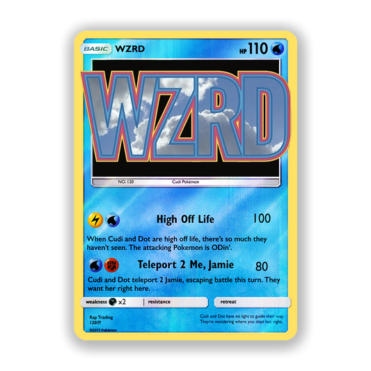 Kid Cudi WZRD Pokémon Card