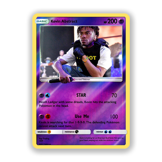 Kevin Abstract Holographic Pokémon Card
