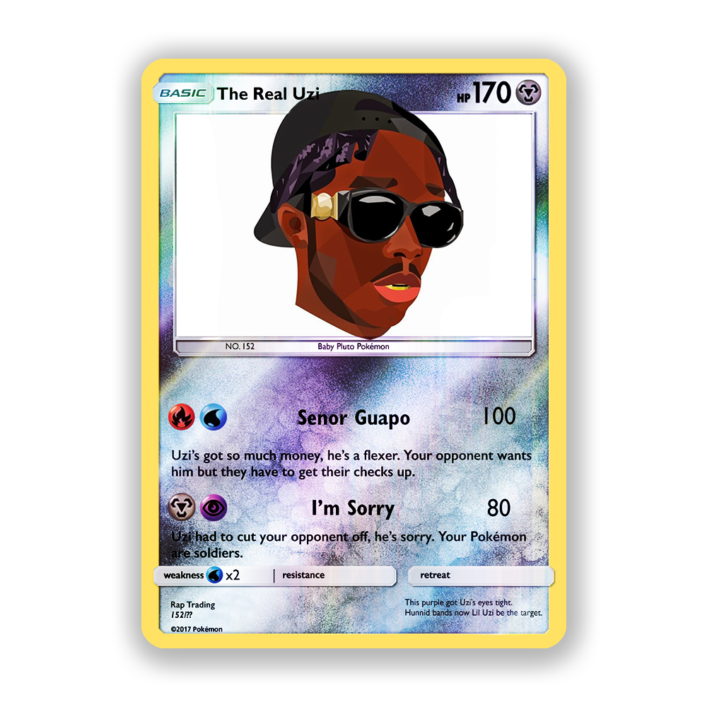 Lil Uzi Vert The Real Uzi Pokémon Card