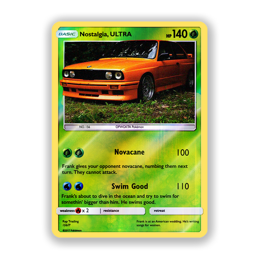 Frank Ocean Nostalgia, ULTRA Pokémon Card