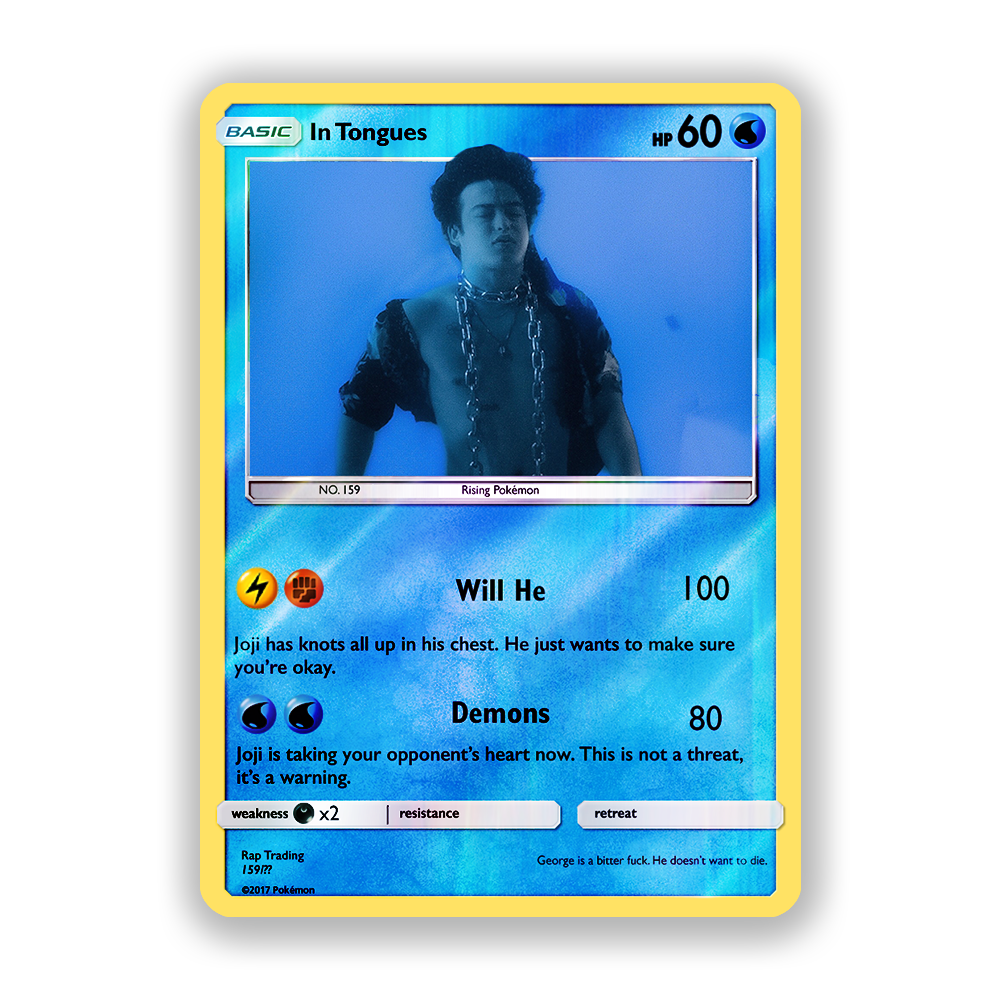 Joji In Tongues Pokémon Card