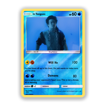 Joji In Tongues Pokémon Card
