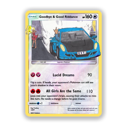 Juice WRLD Goodbye & Good Riddance Pokémon Card