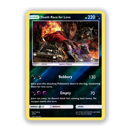 Juice WRLD Death Race For Love Pokémon Card