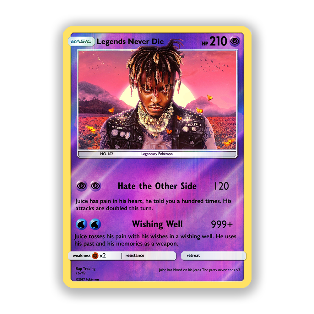 Juice WRLD Legends Never Die Pokémon Card