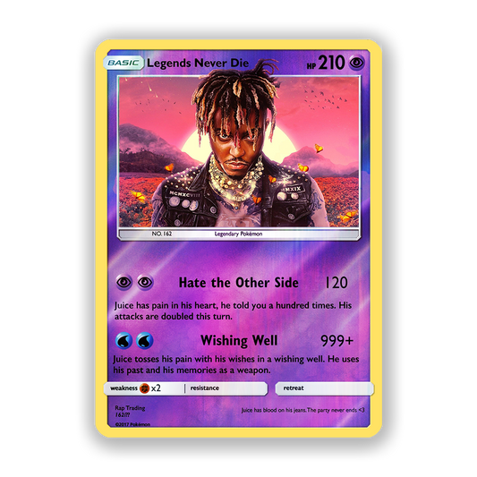 Juice WRLD Legends Never Die Pokémon Card
