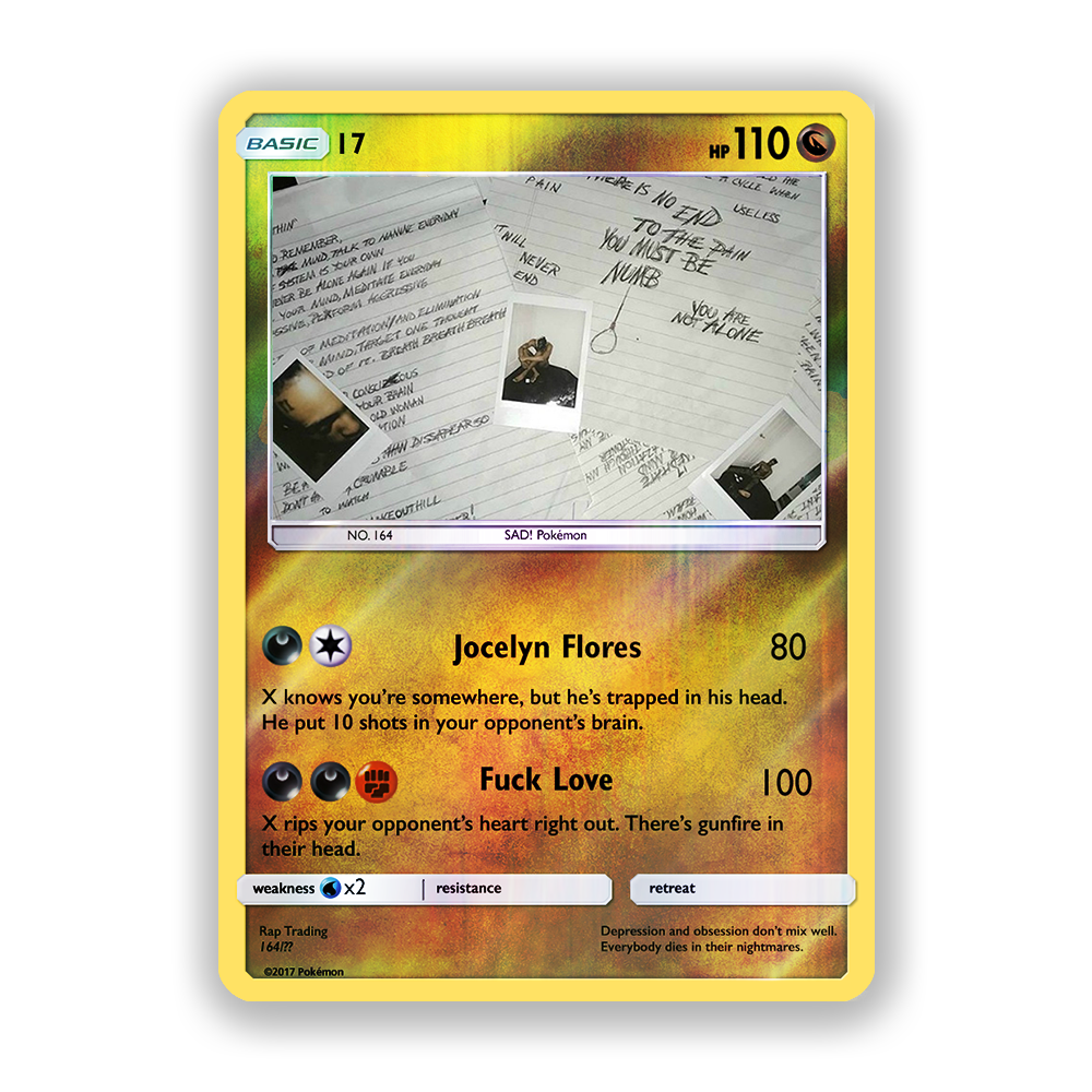 XXXTENTACION 17 Pokémon Card