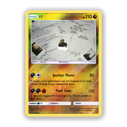 XXXTENTACION 17 Pokémon Card