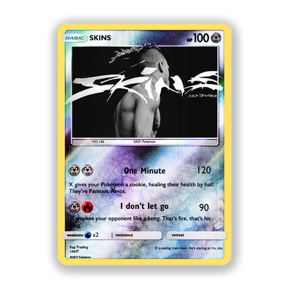 XXXTENTACION SKINS Pokémon Card