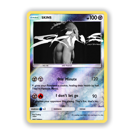 XXXTENTACION SKINS Pokémon Card