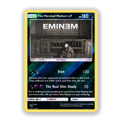 Eminem The Marshall Mathers LP Pokémon Card