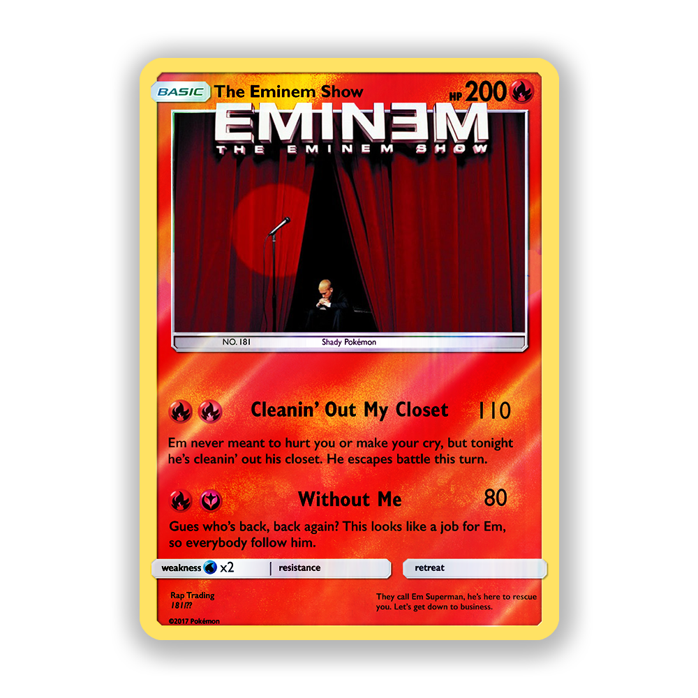 Eminem The Eminem Show Pokémon Card