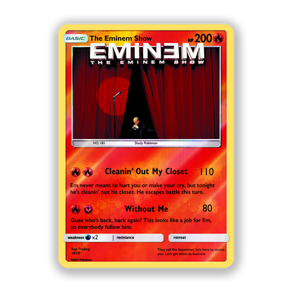 Eminem The Eminem Show Pokémon Card