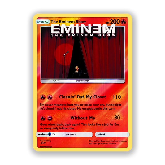 Eminem The Eminem Show Pokémon Card